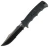 SOG SEAL PUP ELITE - KYDEX SHEATH - BLACK TINI, PARTIALLY SERRATED SOG-E37T-K