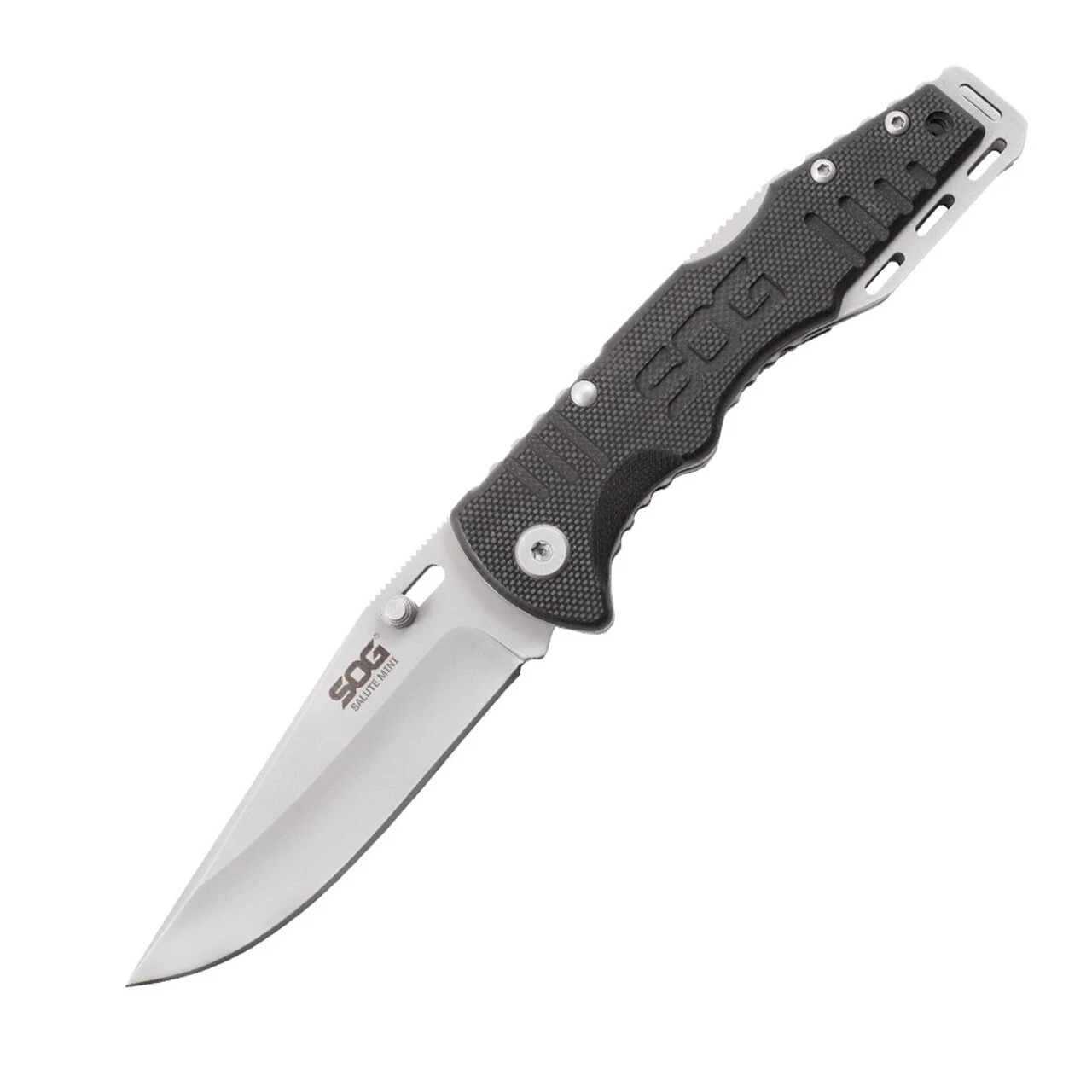 SOG SALUTE MINI- BEAD BLAST, G10 SOG-FF1001-CP 1 SOG SALUTE MINI- BEAD BLAST, G10 SOG-FF1001-CP