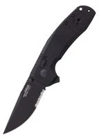 SOG Taschenmesser SOG-TAC XR Blackout, Teil-Wellenschliff