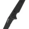SOG Taschenmesser Vision XR - Schwarz, Teil-Wellenschliff, SOG