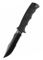 SOG Feststehendes Messer Seal Pup Elite, Teilwellenschliff, SOG